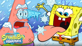 Every Time It Snows in Bikini Bottom! ❄️ | SpongeBob