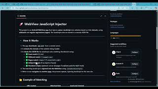 Android WebView JavaScript Injector