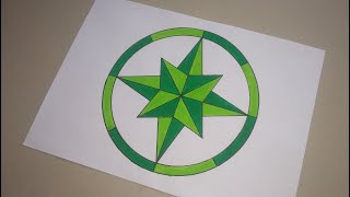 Geometric Circle Art With Painting | Circle Mandala Art | Geometric Circle