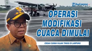 Operasi Modifikasi Cuaca Pertama Kali di Lampung, Total 15 Ton NaCl Ditabur