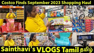 Costco Finds September 2023 Shopping Haul | Kids Fav Snacks \u0026 Candies Sainthavi's USA Tamil Vlog