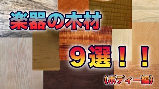 あなたの楽器は何材ですか？？気になる楽器の木材、９選！！【特徴など！】《ボディー編》