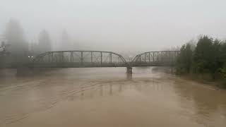 Watch: View of Guerneville pedestrian bridge at the Russian River on Wednesday