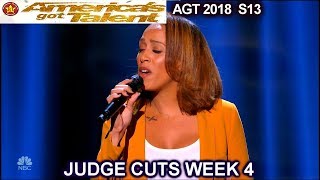 Glennis Grace Goes to LIVE SHOW sings Nothing Compares 2U America's Got Talent 2018 Judge Cuts 4 AGT