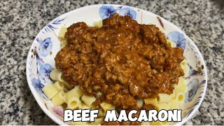 BEEF MACARONI | NAPAKADALI  LANG GAWIN NA SIGURADONG PAG NATIKMAN MO TO ULIT ULITIN MO NG LUTUIN