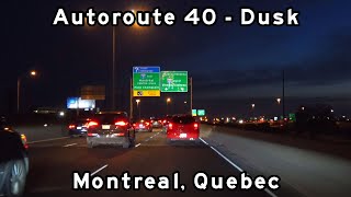 Autoroute  Métropolitaine - Autoroute 40 - Montreal Night Tour - October 2021 - 2021/10/11