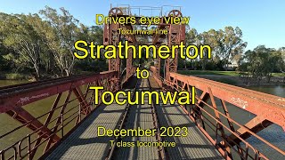 Drivers eye view, Strathmerton to Tocumwal, Dec 2023