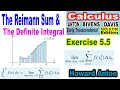 The Riemann Sum & Definite Integral || Calculus by Howard Anton