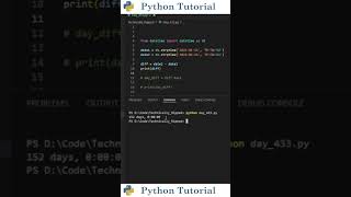 Calculating Number of Days Between Dates | Python Tutorial