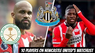 10 PLAYERS SAUDI ARABIA’S PIF WILL TRY AND SIGN FOR NEWCASTLE UNITED !!!!!