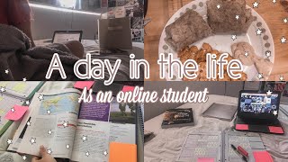 Day In The Life Of An Online Student | Freshman Year