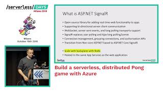 Build a serverless, distributed Pong game with Azure - Marco Parenzan
