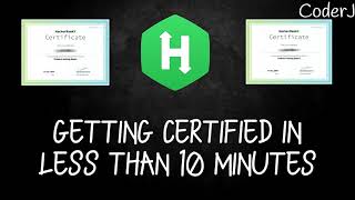 Skills Certification in under 10 Minutes | HackerRank | CoderJ
