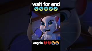 wait for end 😱😭💔 rip Angela rip tom #tomfun #tocacutebee #talkingtom