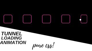Amazing Pure Css Tunnel Loading Animation | CSS Effects | css Transition | html & css