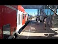 ausfahrt in ulm hbf br 218 als re 5 nach lindau reutin