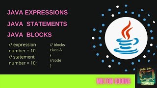 Java expressions java statements and java blocks hindi | Java Expressions | Java Statements | Blocks