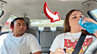 PUTTING MY "CHEWED UP GUM" IN MY GIRLFRIEND'S DRINK!! (((GONE WRONG)))