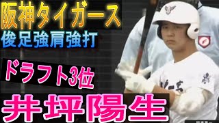 阪神タイガースドラフト3位 走攻守3拍子揃った外野手 井坪 陽生(いつぼ ひなせ） 2022