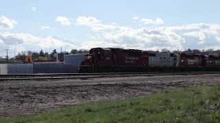 CP 2268 2293 2246 with SOO 4402 at Medicine Hat Clip 3