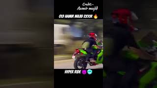 Old Aamir Majid ZX10r 🔥 Hyper Rider 👿🥶 || ZX10r Drage race 🔥👿 #shorts #zx10r #hyperride #dragrace