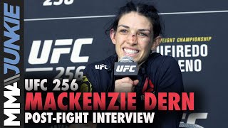 Mackenzie Dern reflects on first facial damage in win | UFC 256 post-fight interview