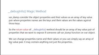 046 __debugInfo Magic Method