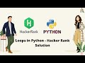 Loops in Python - Hacker Rank Solution | Apna Hindi Tech | Hindi Tutorial