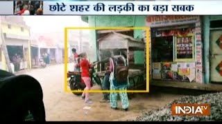 CCTV: Woman thrashes man for allegedly molesting her in Bhind district of MP