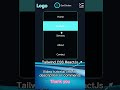 Responsive Navigation Bar #reactjs #tailwindcss #coding #navbar #responsive #shortvideo #shorts