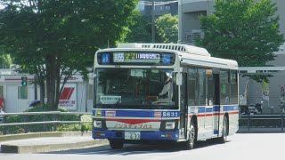 JR武蔵小杉駅新南改札(横須賀線口)の駅名看板と川崎鶴見臨港バス川55小倉下町経由川崎駅西口行きS633のバスを撮影！【JR武蔵小杉駅、令和4年6月28日火曜日】