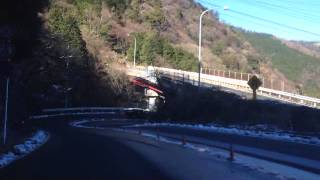 頭文字Dの峠を実際に走ってみた 七曲り 冬 下り 晴れ 昼 - Real Initial D Nanamagari Downhill