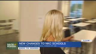 North Kansas City High School students attend first day of school at brand-new building