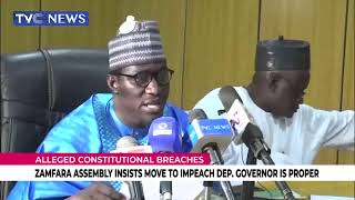 (SEE UPDATE) Zamfara Assembly Insists Move To Impeach Dep. Governor Is Proper