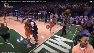 FlightReacts Milwaukee Bucks vs Phoenix Suns Full GAME 6 Highlights | 2021 NBA Finals!