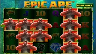 Epic Ape Non Stop Free Spins!! $4 Bet Big win!!