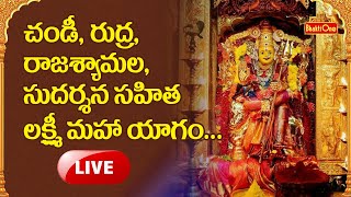 Chandi, Rudra , Rajasyamala, Sudarshana Sahita Sri Lakshmi Mahayagnam Vijayawada LIVE | BhaktiOne