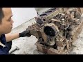 Completely Restored A Diesel Engine Water Pump That Had Been Neglected For Many Years