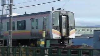 [警笛(電笛+空笛)あり]E129系0番台 白新線 新崎駅付近通過