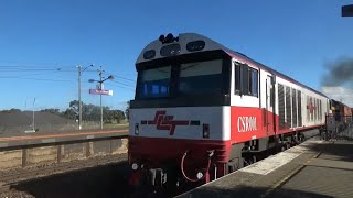 SCT CSR001, Victorian Railways T357, ARG CLF4 7922V Dooen Freight Passing North Shore Station