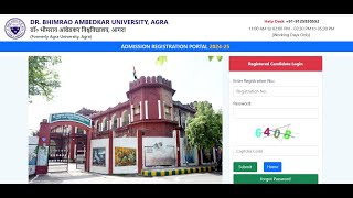 Bed. Admission Registration Form - (2024-26) |DR. BHIMRAO AMBEDKAR UNIVERSITY, AGRA | #bed #youtube