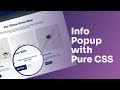 Info Popup with Pure CSS