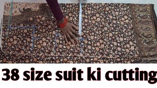 38 size Suit ki Cutting  // suit ki cutting kaise karen 38 size ke  //