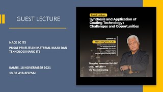 Guest Lecture  : 'Synthesis and Application of Coating technology : Challenges and Opportunities