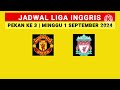 🔴 jadwal siaran langsung liga inggris malam ini man united vs liverpool