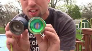 IOOEI 1250 green yo-yo unboxing and review.  Cheap ebay yoyo