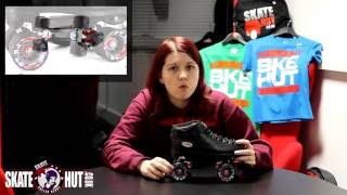 Riedell R3 Roller Derby Speed Skate - Black - Skatehut