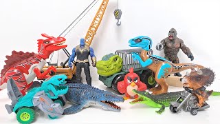 Thanos Fishing the Mosasaurus in The Lake! T-Rex Dinosaurs Toys - Jurassic World Dominion [4K HD]