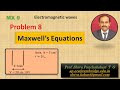 Problem 8 | Capacitor | Maxwell's Equations| Field theory|Electromagnetic Waves | Shiva Panchakshari