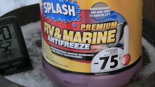 Should RV Antifreeze Freeze Solid?